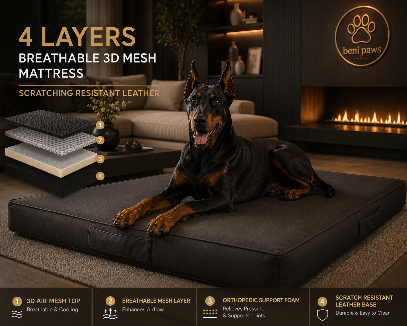 Luxury Orthopedic Dog Mattress