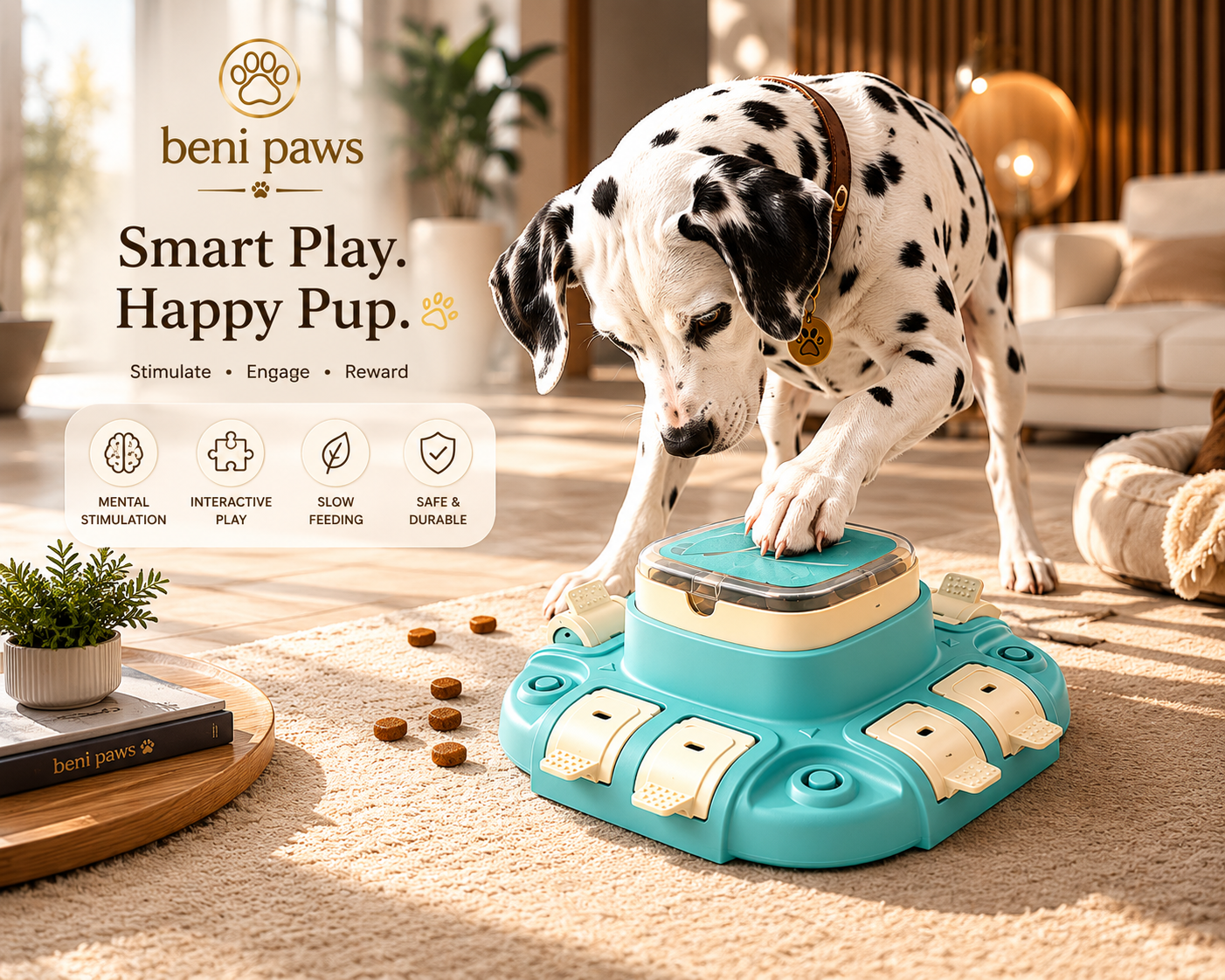 Interactive Puzzle & Smart Enrichment Feeding Toy